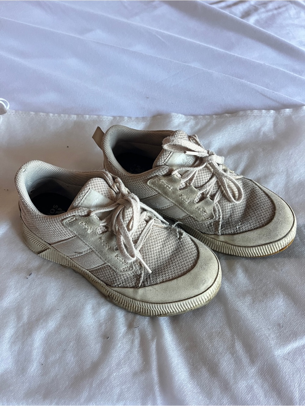 Sorel Kids Light Beige Mesh Sneakers